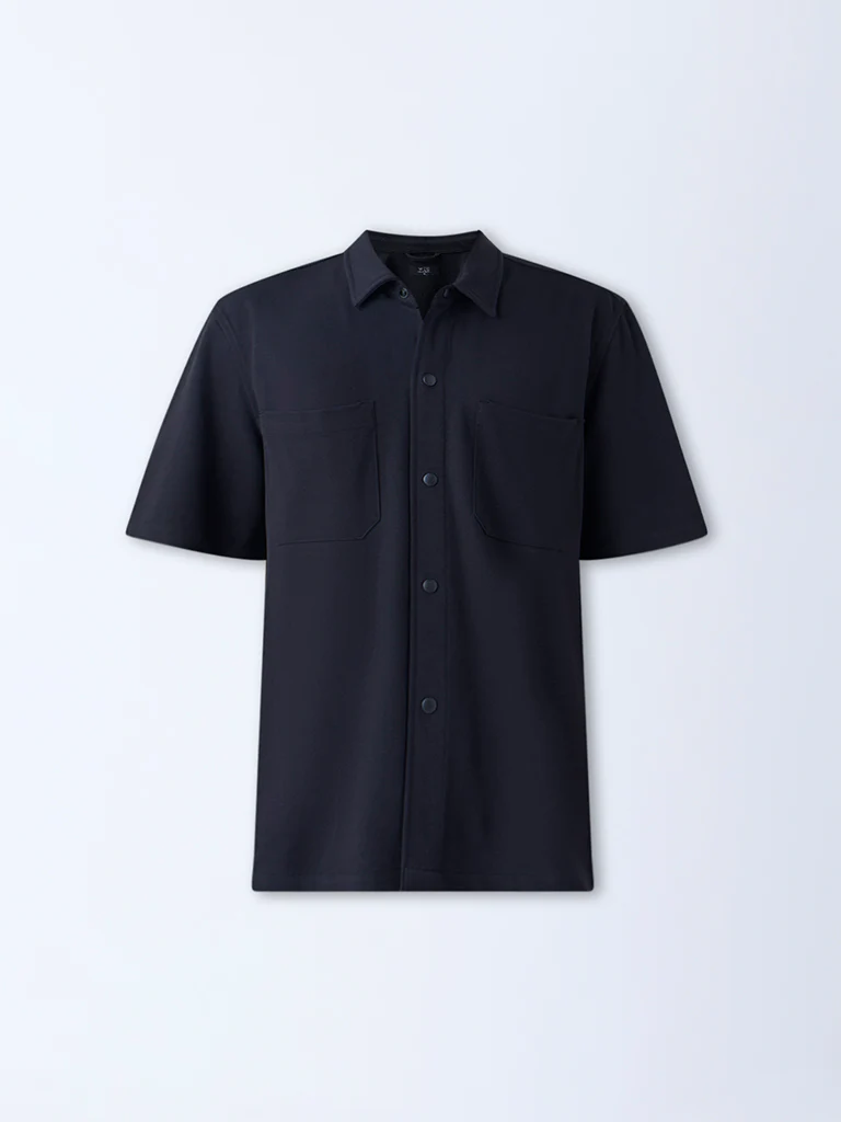 WES Casuals Black Relaxed-Fit Shirt - Image 6