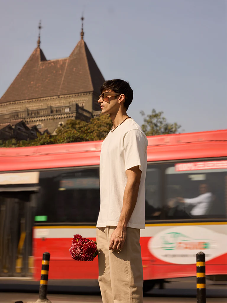 WES Casuals Plain White Cotton T-Shirt - Image 3