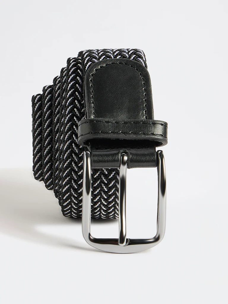 Wes Formals Black Braided Belt - Image 2