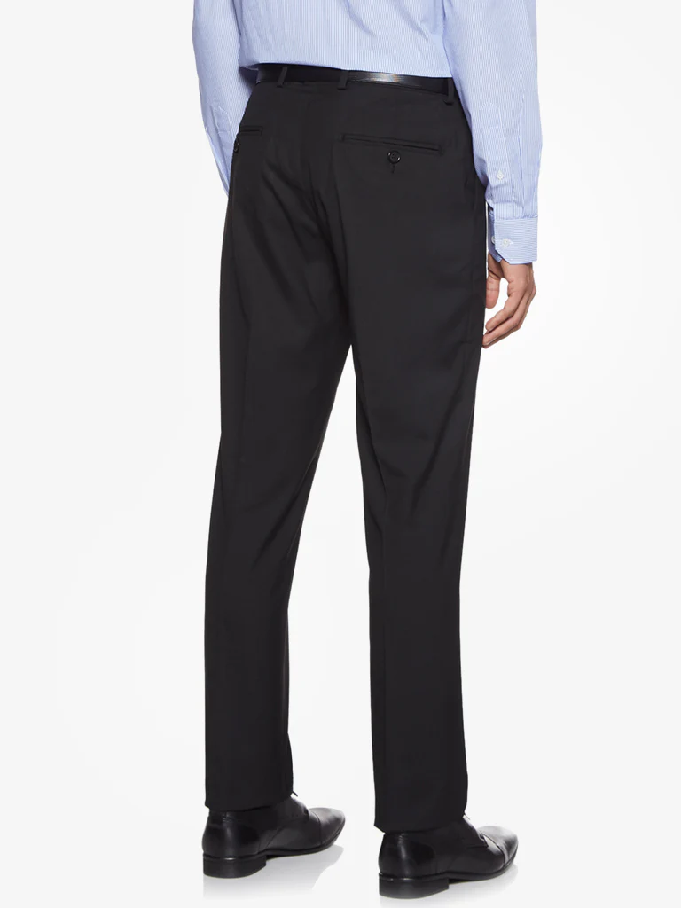 WES Formals Black Relaxed Fit Trousers - Image 3