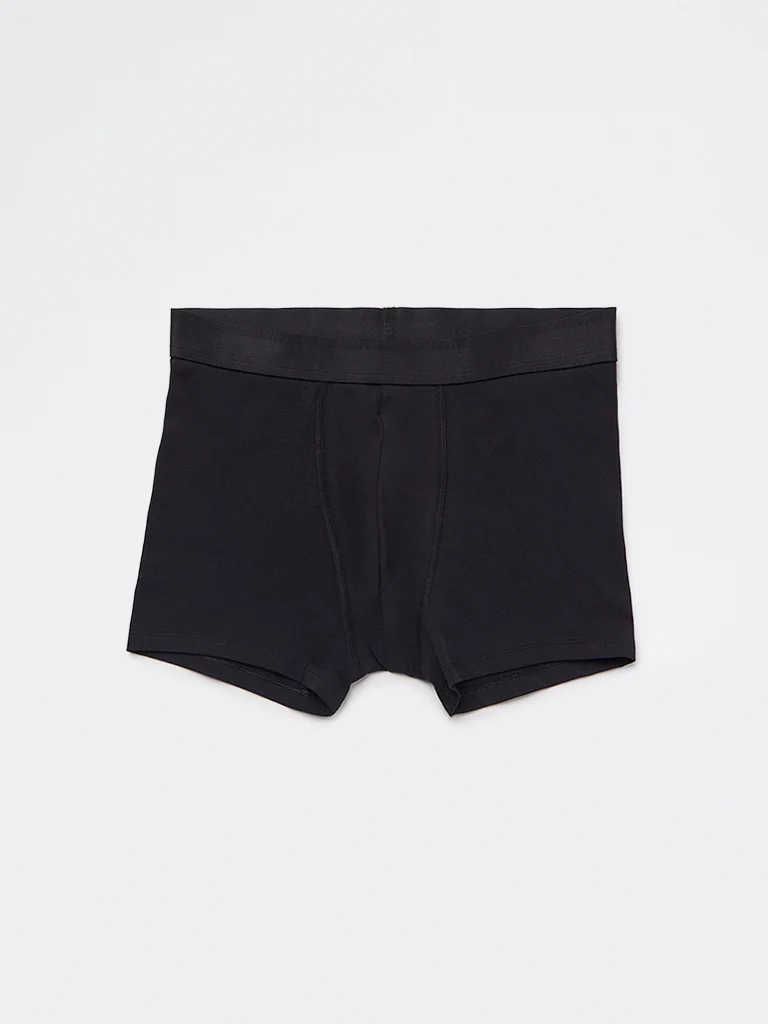 WES Lounge Black Relaxed-Fit Cotton-Blend Trunks - Pack of 3 - Image 4