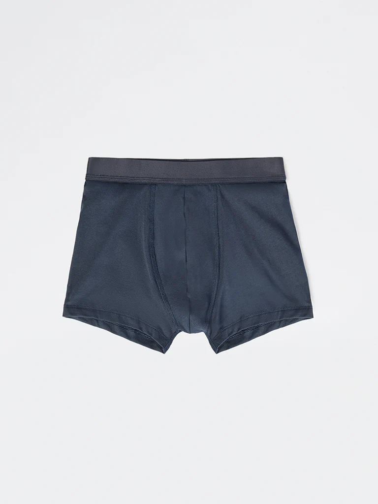 WES Lounge Blue Cotton Trunks - Pack of 3 - Image 2