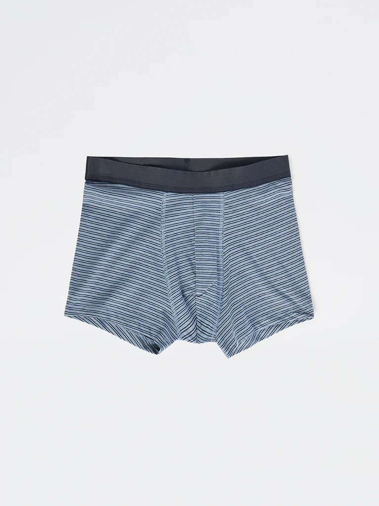 WES Lounge Blue Cotton Trunks - Pack of 3 - Image 3