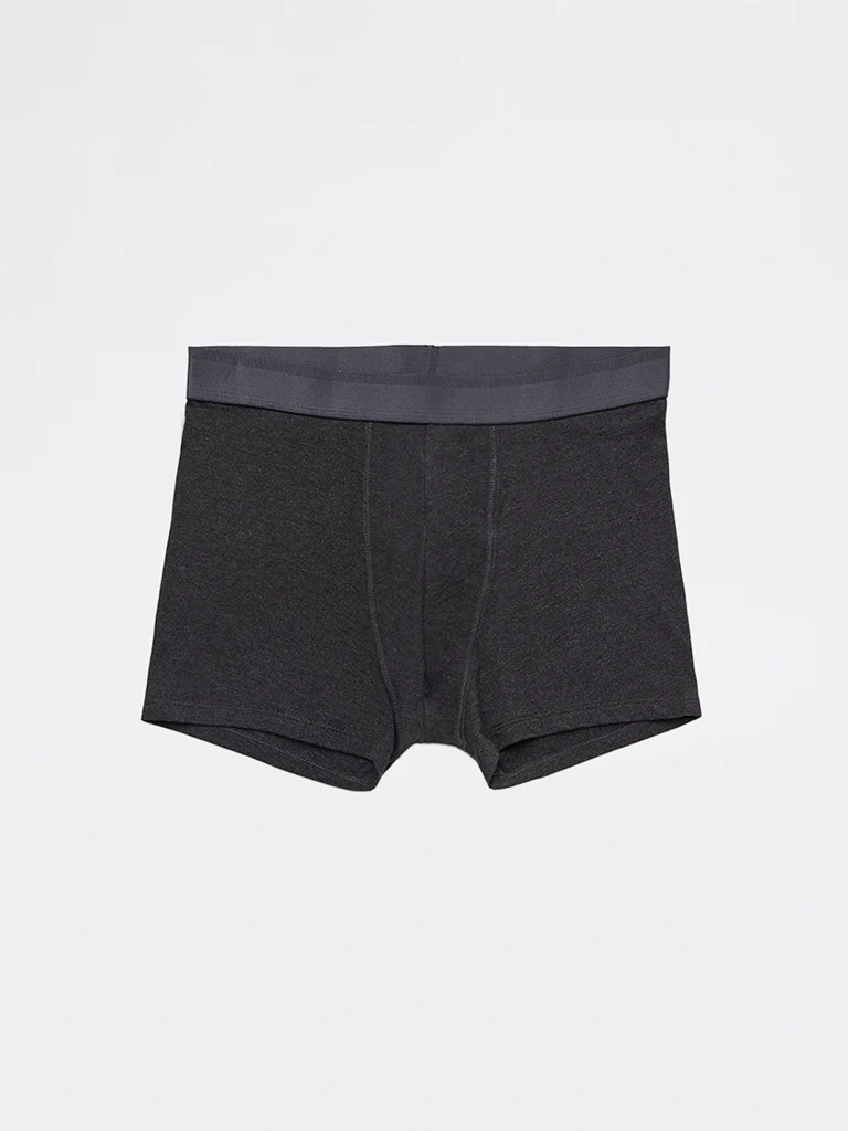 WES Lounge Grey Relaxed-Fit Cotton-Blend Trunks - Pack of 3 - Image 4
