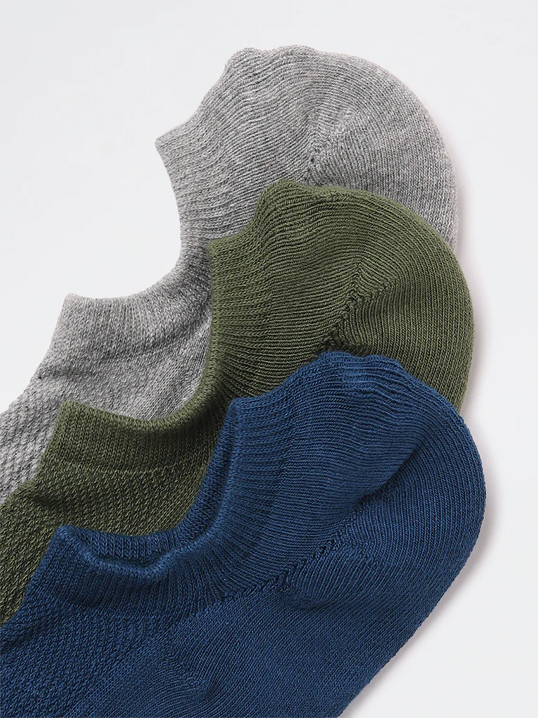 WES Lounge Indigo Cotton-Blend Socks - Pack of 3 - Image 3