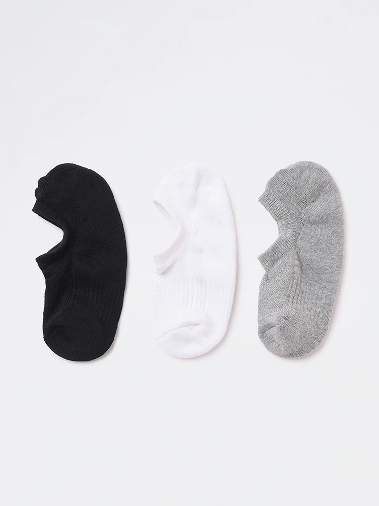 WES Lounge Multicolour Cotton-Blend Socks - Pack of 3