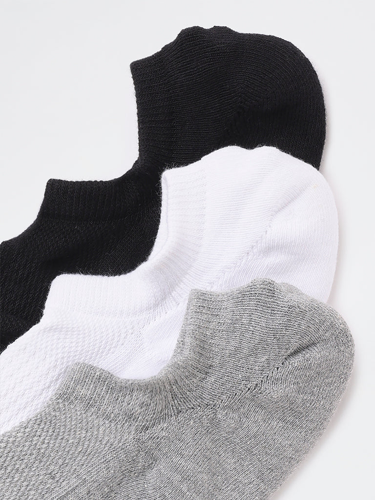 WES Lounge Multicolour Cotton-Blend Socks - Pack of 3 - Image 3
