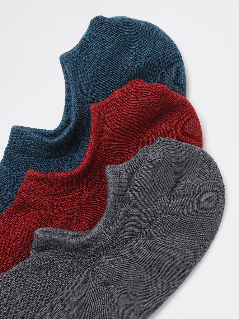 WES Lounge Multicolour Cotton-Blend Socks - Pack of 3 - Image 3