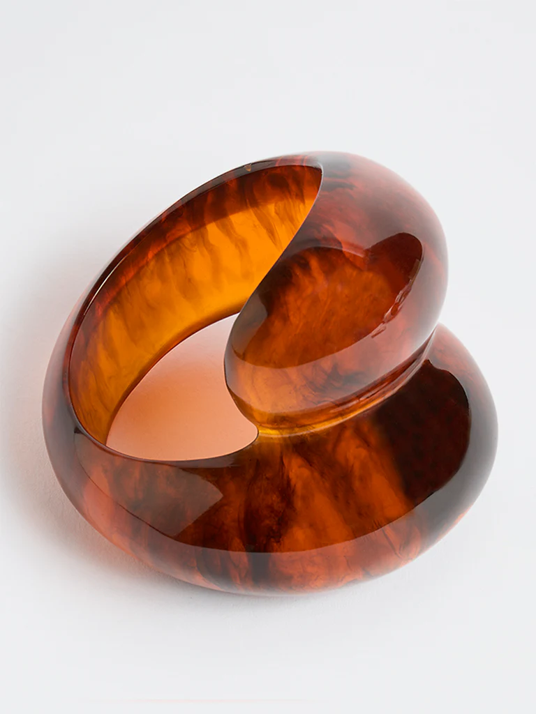 Westside Accessories Amber Chunky Resin Bangle - Image 2