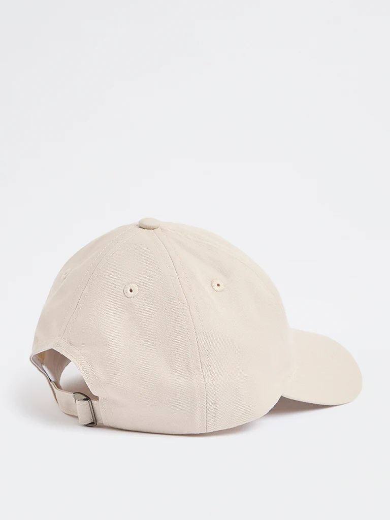 Westside Accessories Beige Cotton Cap - Image 2