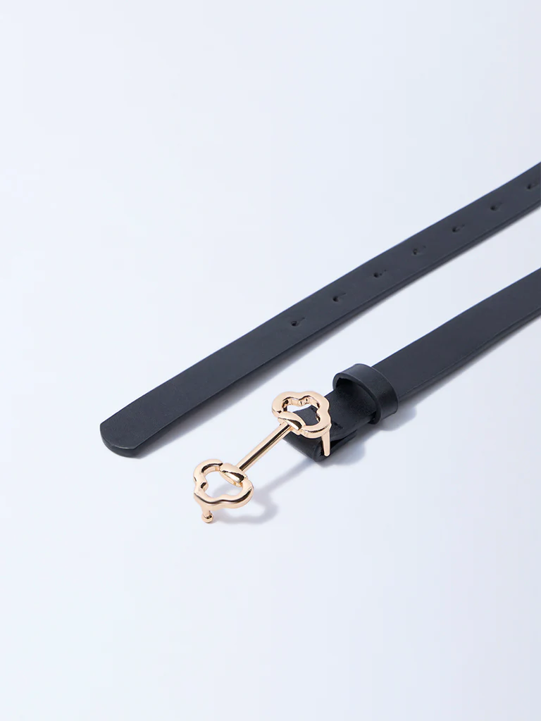 Westside Accessories Black Clip Buckle Belt - Image 3