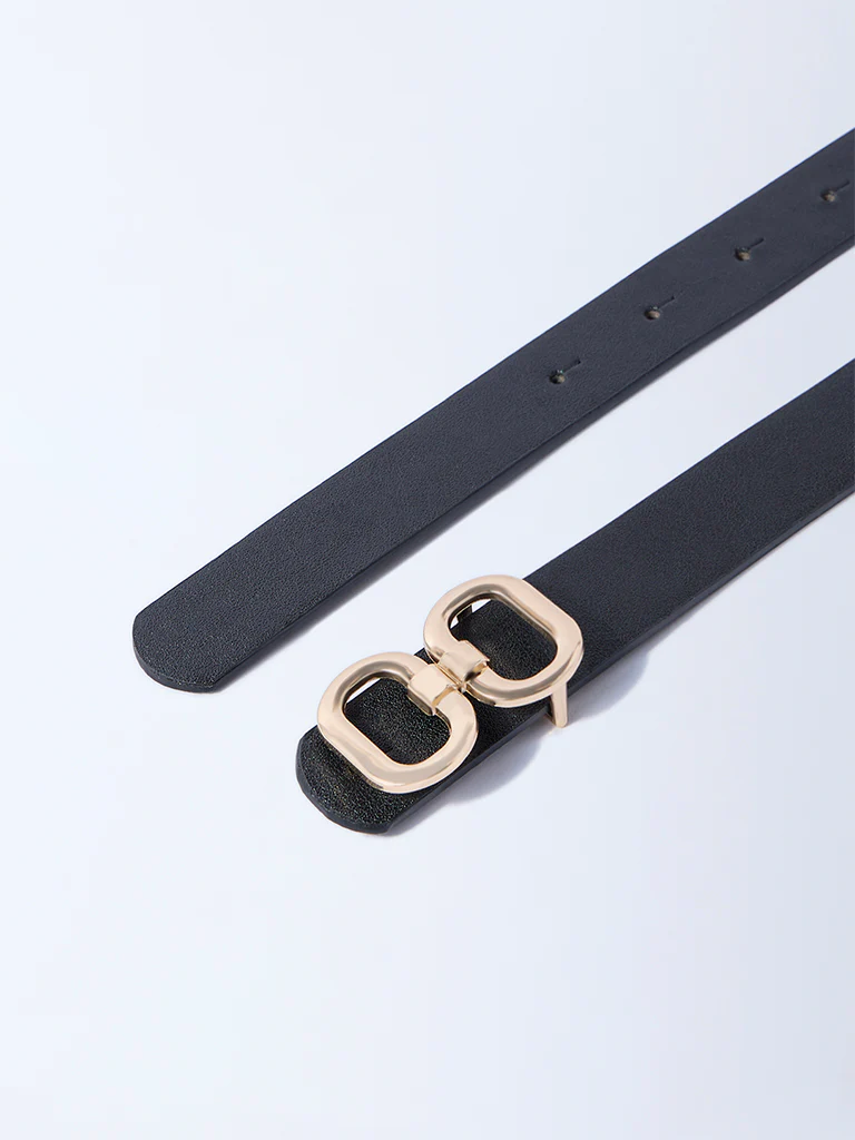 Westside Accessories Black Dual Buckle Belt - Image 3