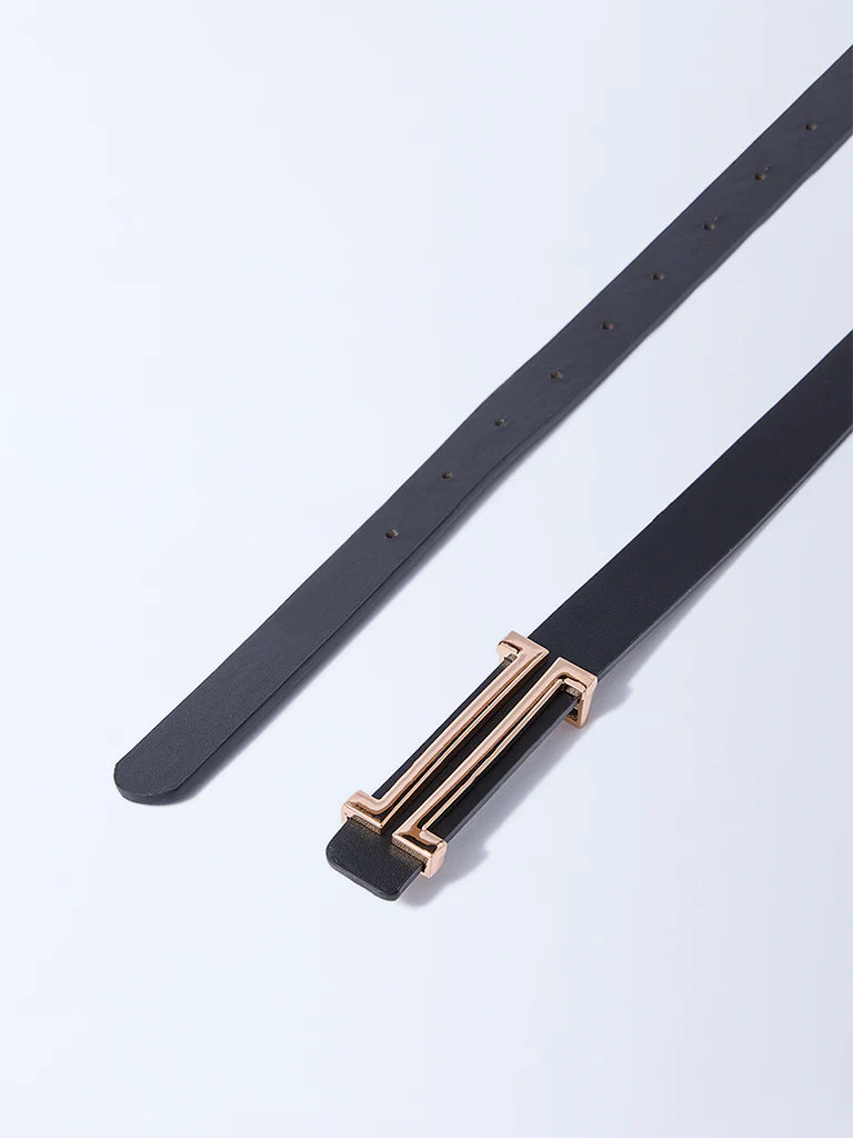 Westside Accessories Black H-Buckle Belt - Image 3