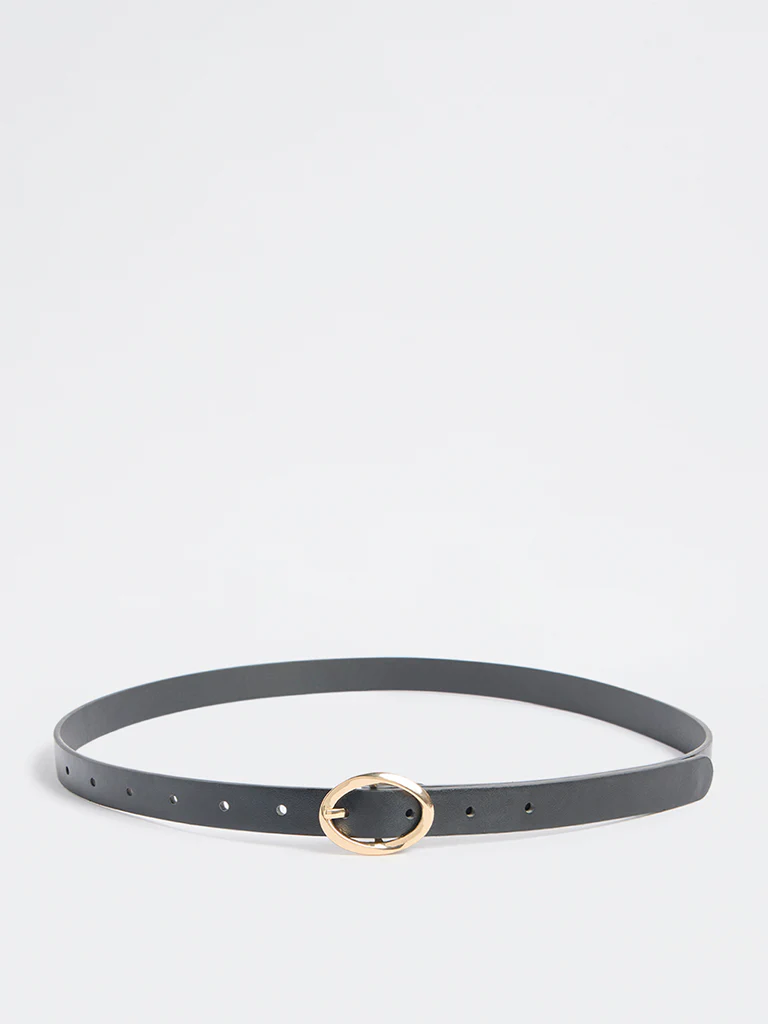 Westside Accessories Black Oval Buckle Belt - Image 2