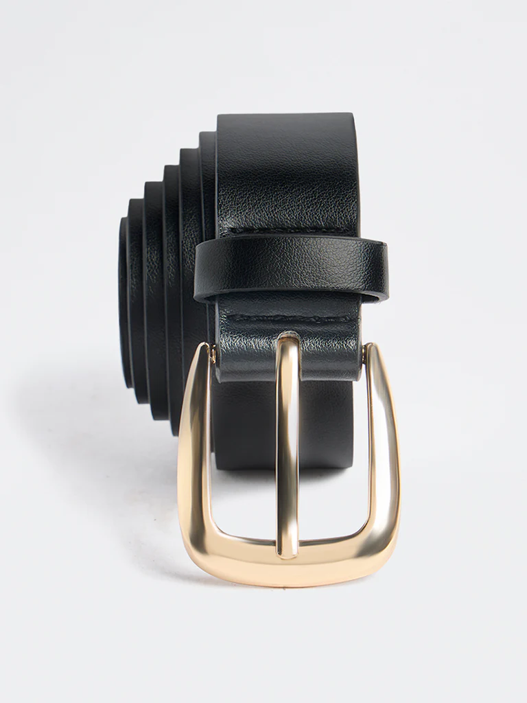 Westside Accessories Black Tapered Buckle Belt