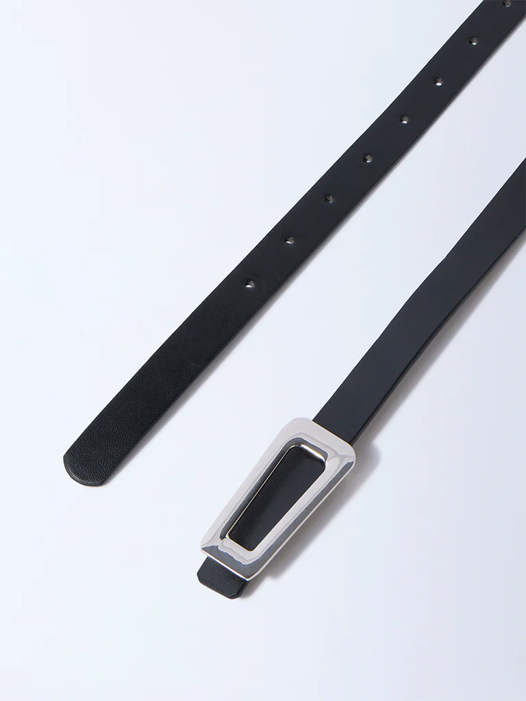 Westside Accessories Black Triangle Buckle Belt - Image 3