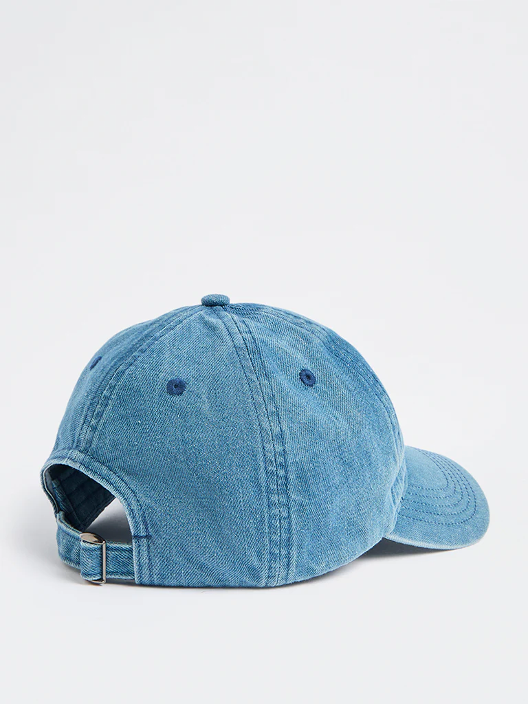 Westside Accessories Blue Denim Cap - Image 2