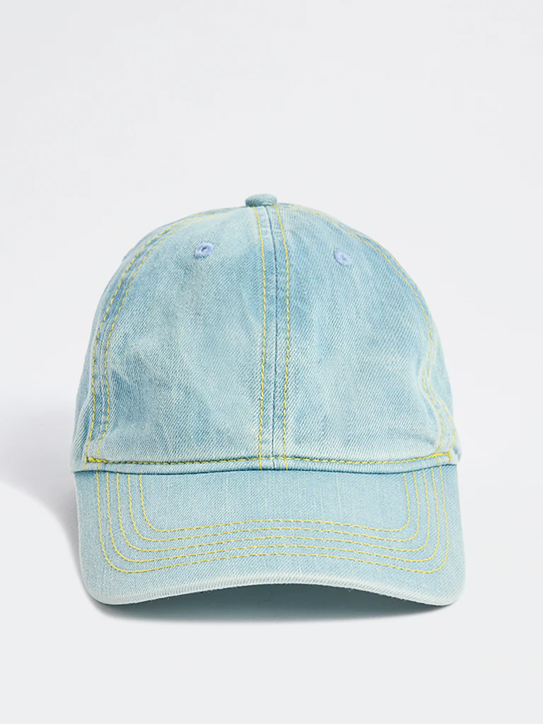 Westside Accessories Blue Denim Twill Cap
