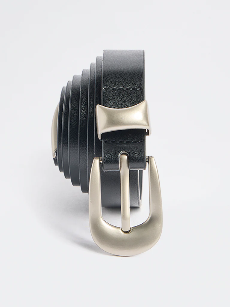 Westside Accessories Brown Buckle Keeper Belt - Image 2