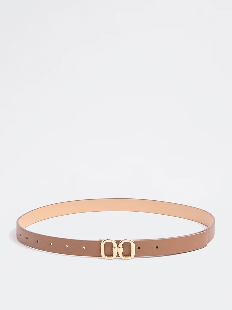 Westside Accessories Brown Dual Buckle Belt - Image 2