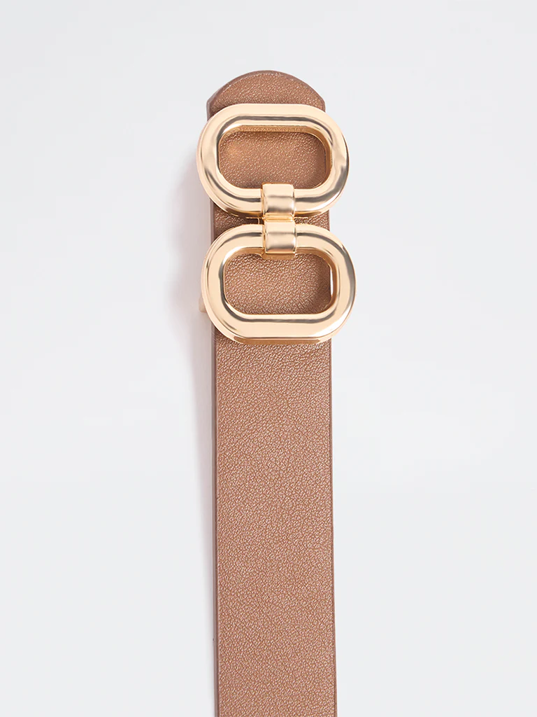 Westside Accessories Brown Dual Buckle Belt - Image 3