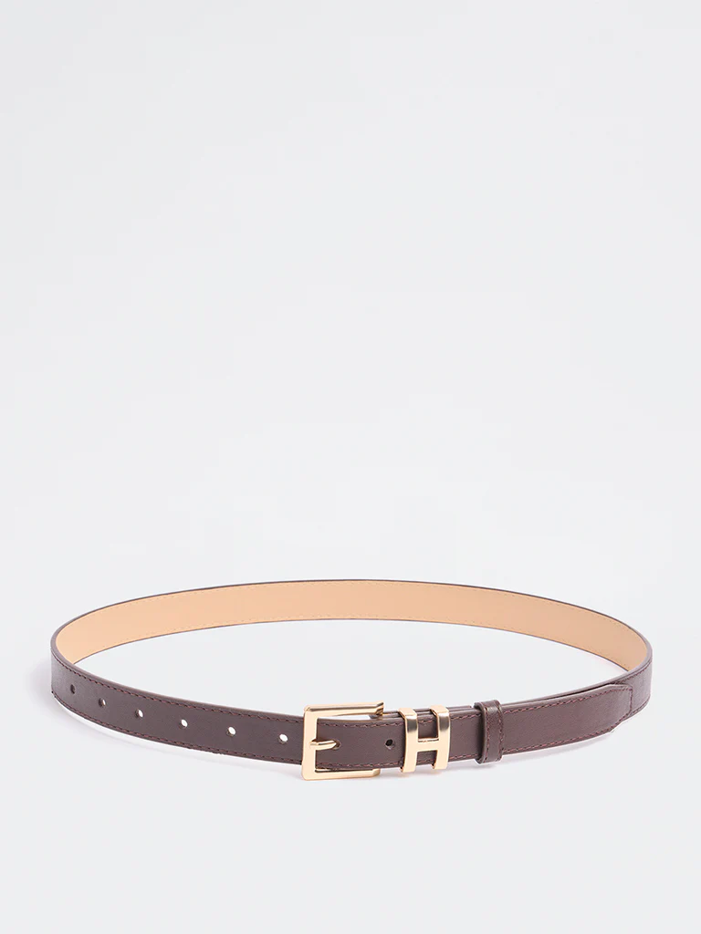 Westside Accessories Brown H-Buckle Belt - Image 2