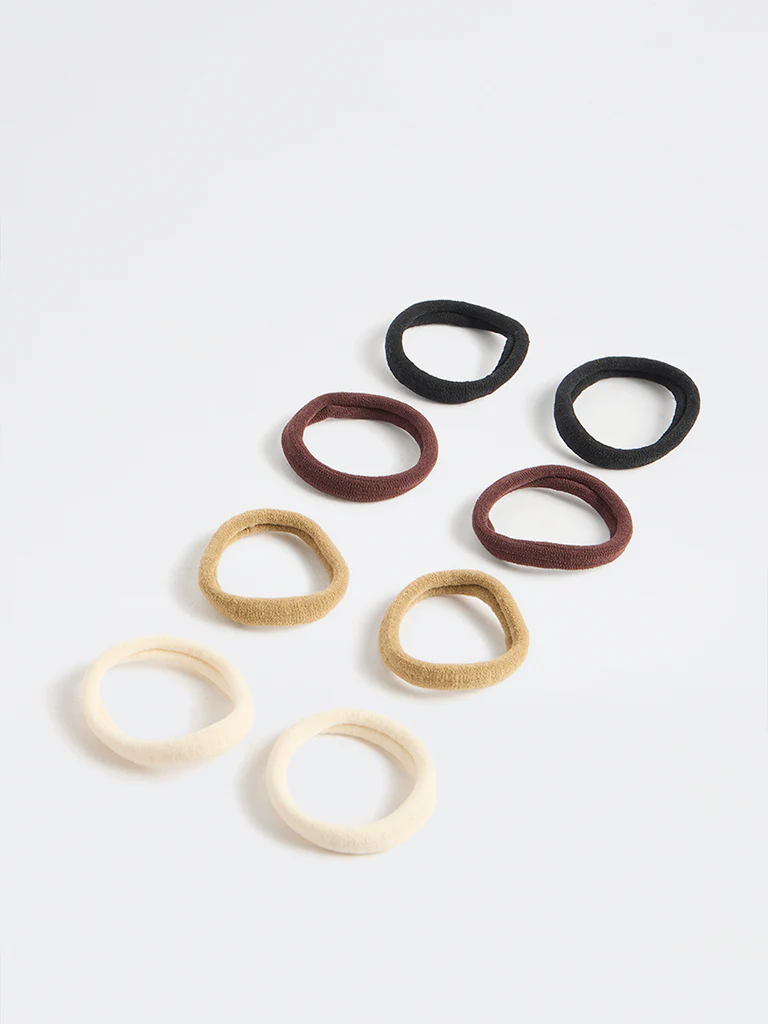 Westside Accessories Brown Ombre Hair Ties - Pack of 8 - Image 2