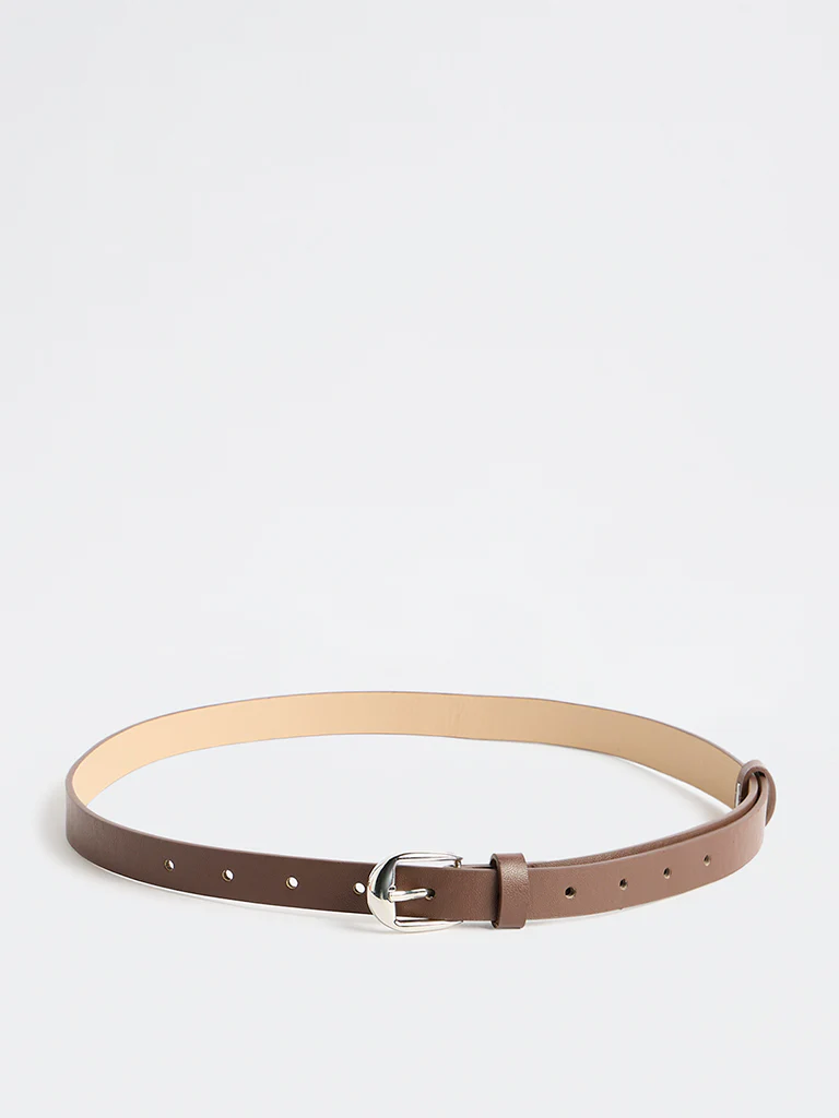 Westside Accessories Dark Brown Buckle Belt - Image 2
