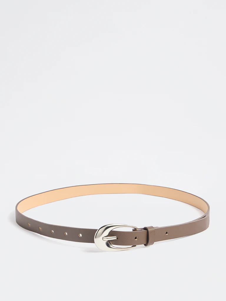 Westside Accessories Dark Brown Buckled Belt - Image 2