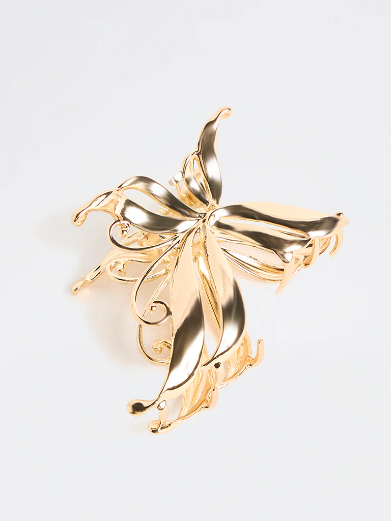 Westside Accessories Gold Butterfly Claw Clip - Image 2