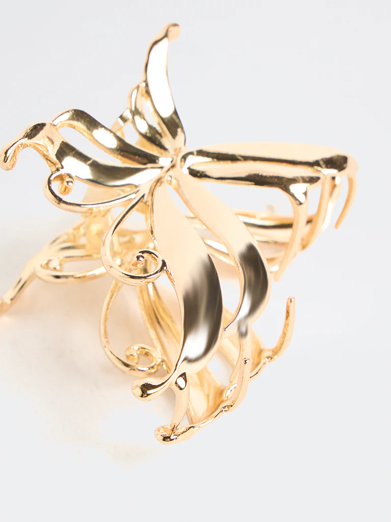 Westside Accessories Gold Butterfly Claw Clip - Image 3