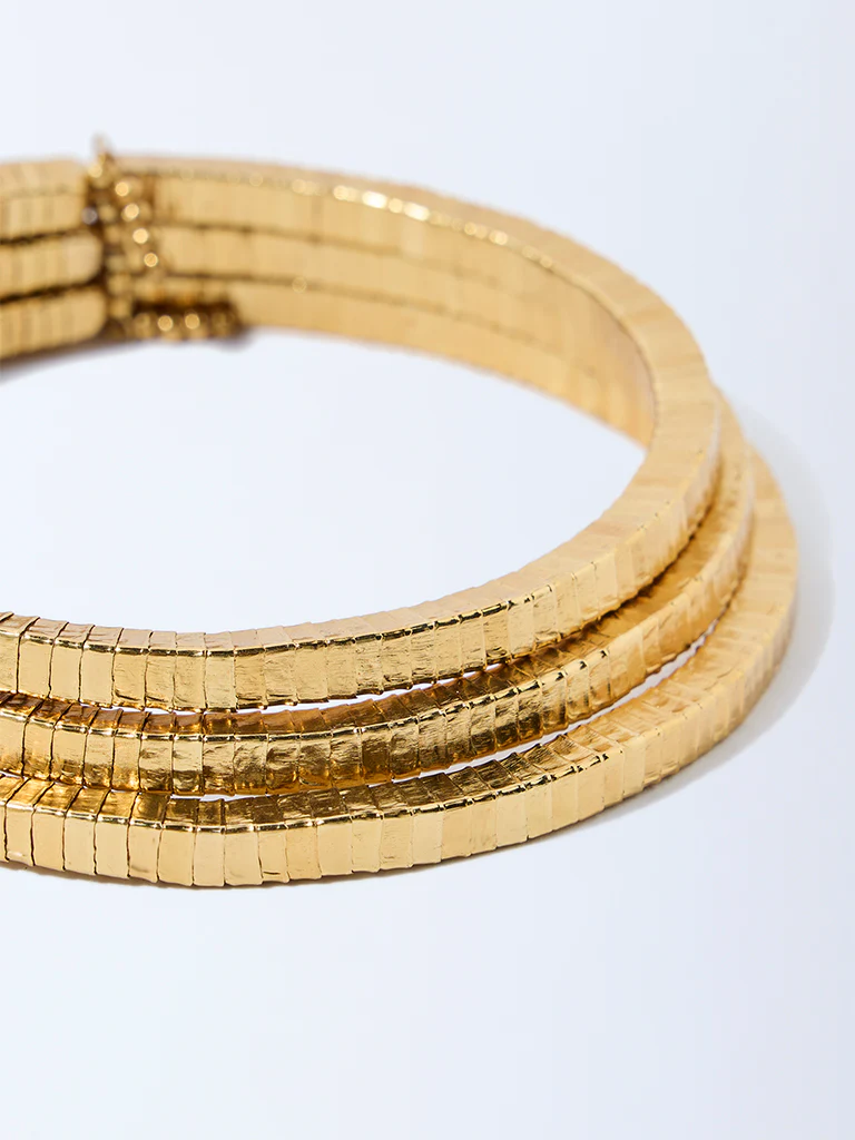 Westside Accessories Gold Choker Statement Necklace - Image 3