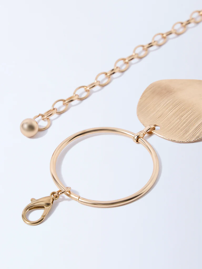 Westside Accessories Gold Circular Ring Belt - Image 3