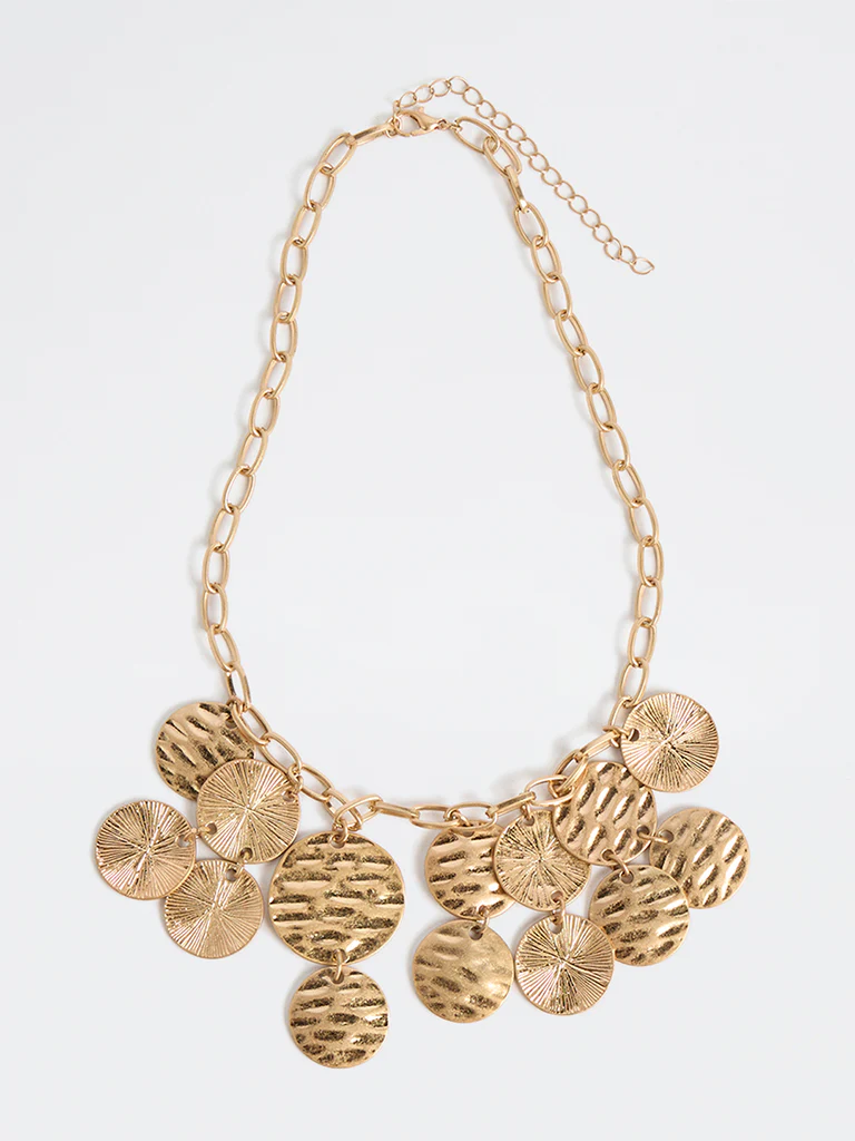 Westside Accessories Gold Coin Charm Necklace