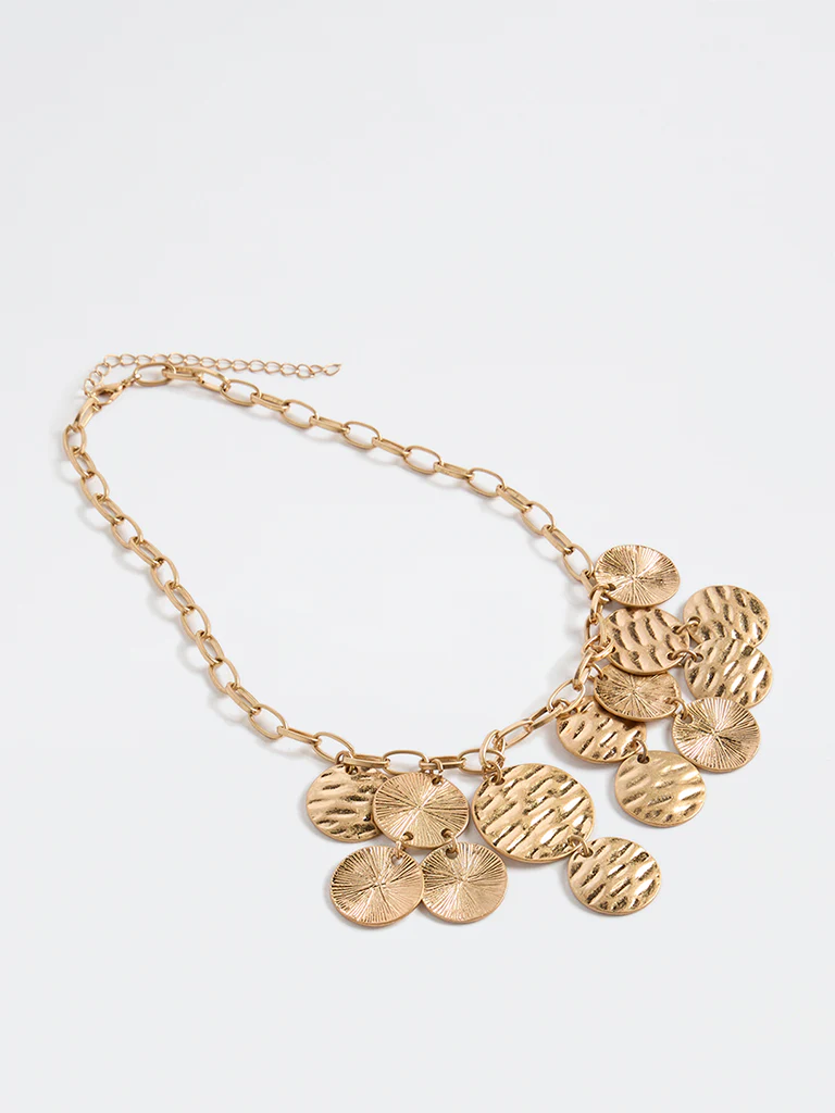 Westside Accessories Gold Coin Charm Necklace - Image 2