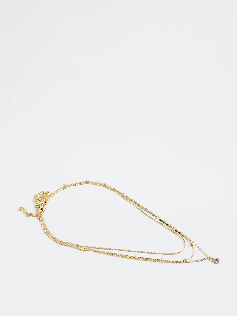 Westside Accessories Gold Dainty Necklaces - Pack of 3 - Image 2