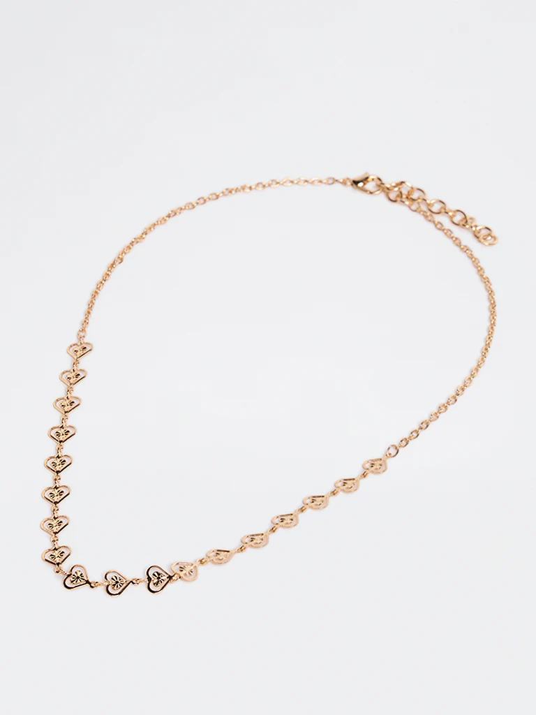 Westside Accessories Gold Heart Design Necklace - Image 2