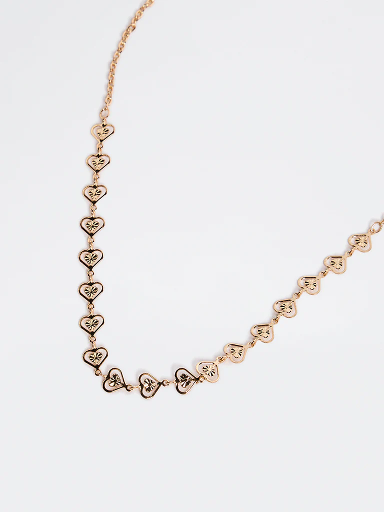 Westside Accessories Gold Heart Design Necklace - Image 3
