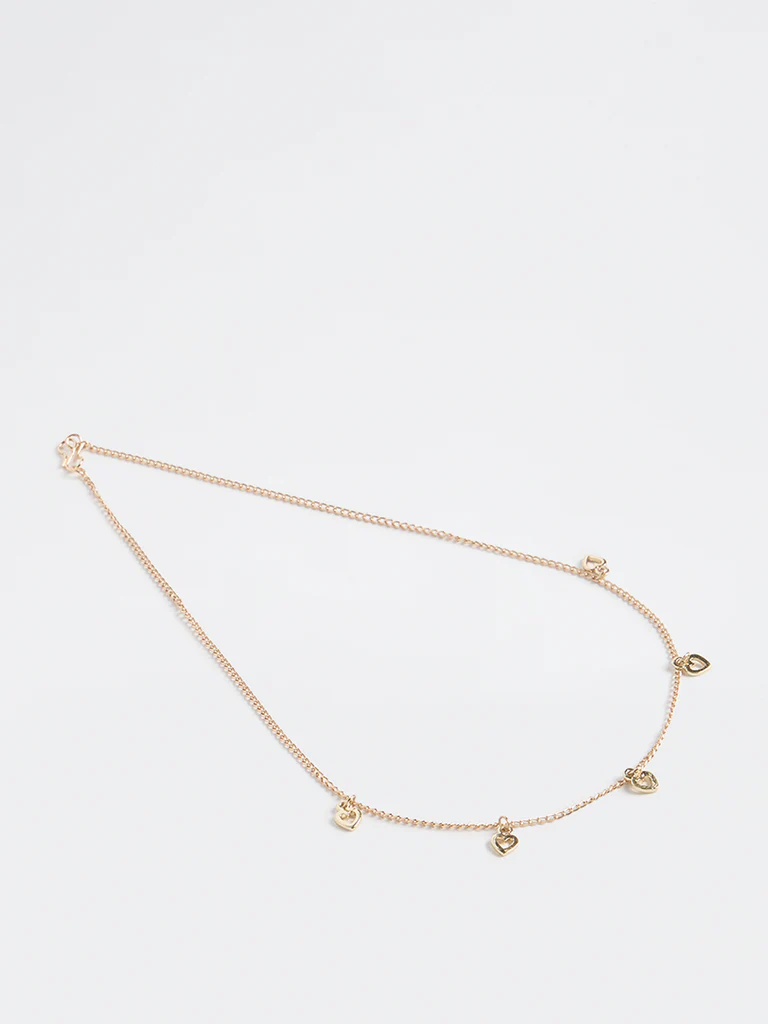 Westside Accessories Gold Heart Multicharm Necklace - Image 2