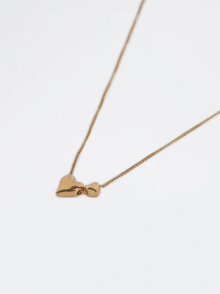 Westside Accessories Gold Heart Pendant Necklace - Image 3