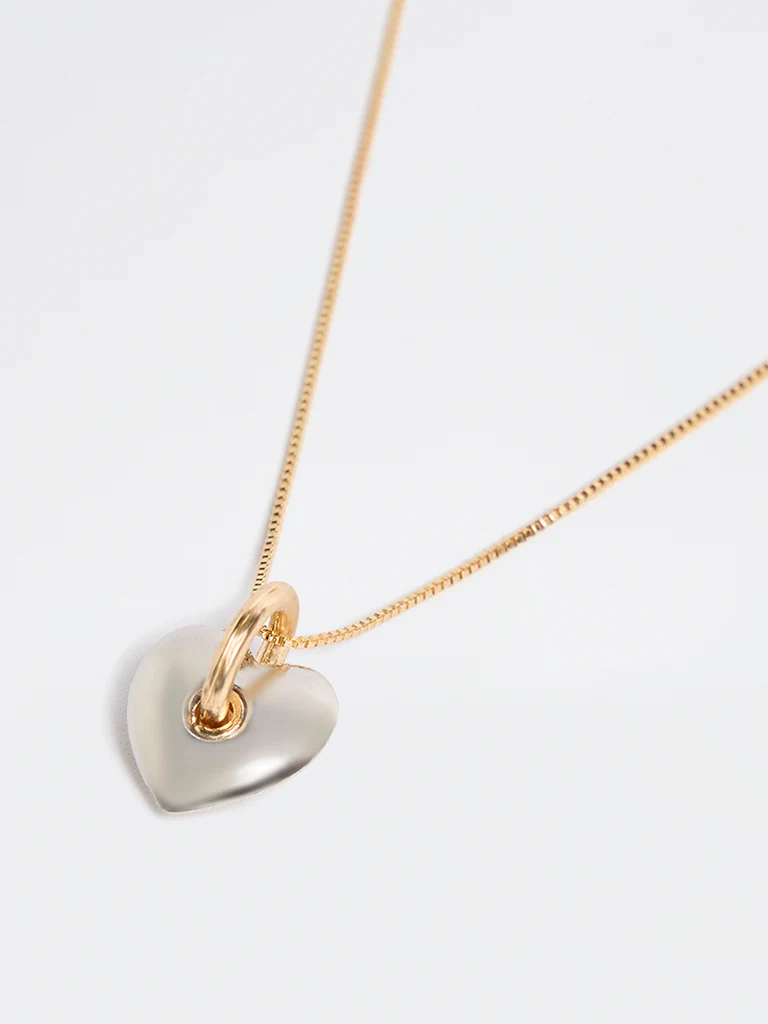 Westside Accessories Gold Heart Pendant Necklace - Image 3