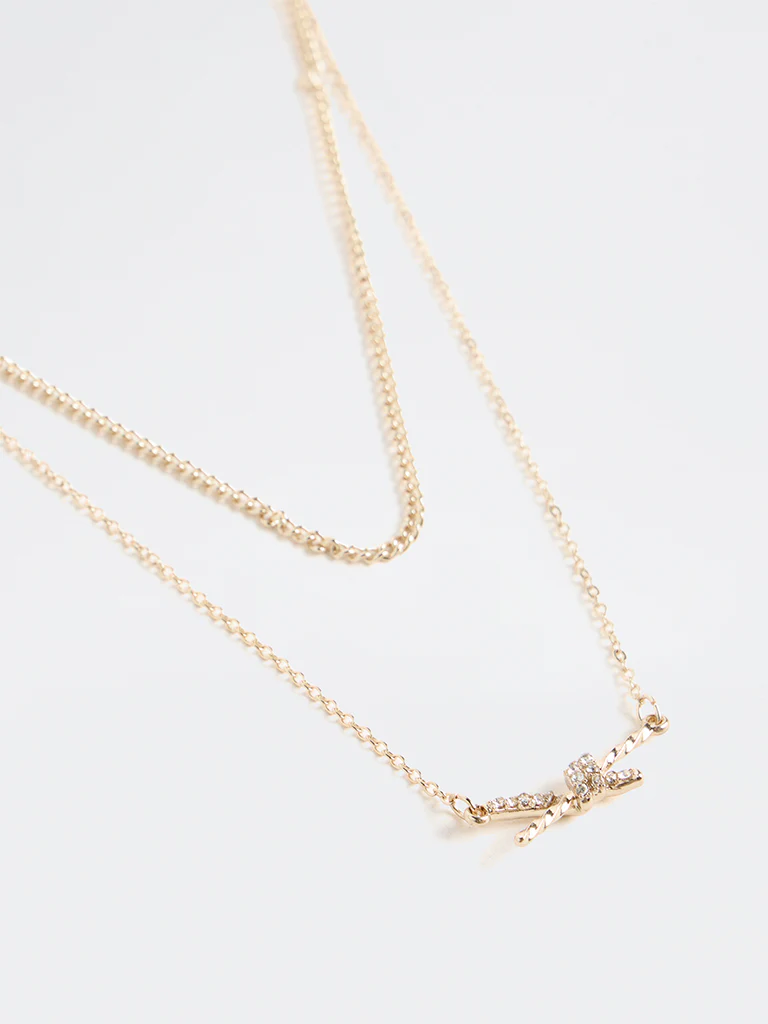 Westside Accessories Gold Knot Necklaces - Pack of 2 - Image 3