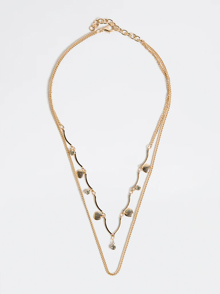 Westside Accessories Gold Layered Chain Necklace