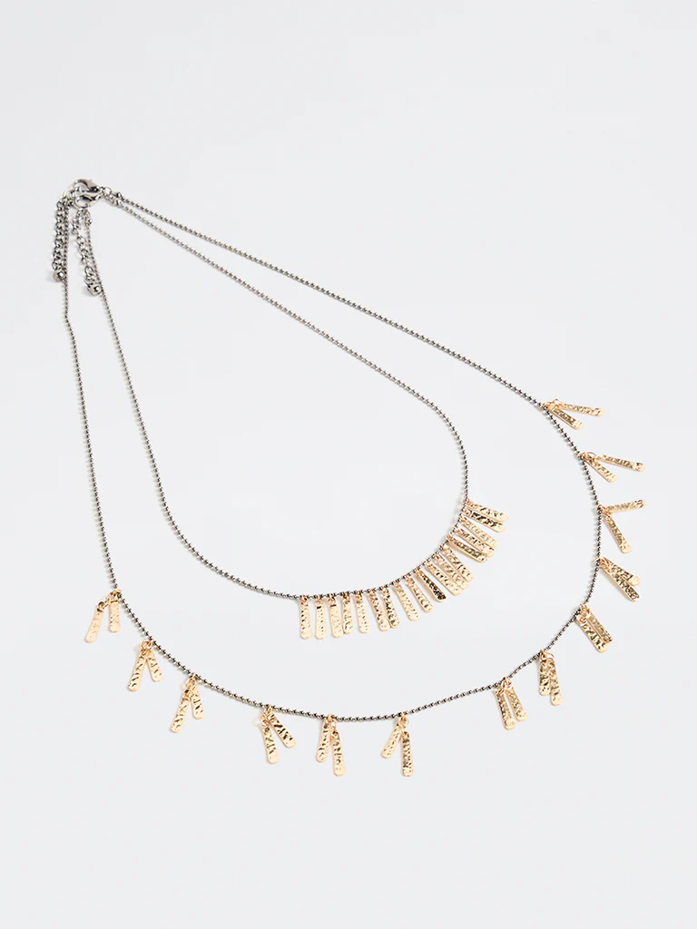 Westside Accessories Gold Metal Necklaces - Pack of 2 - Image 2