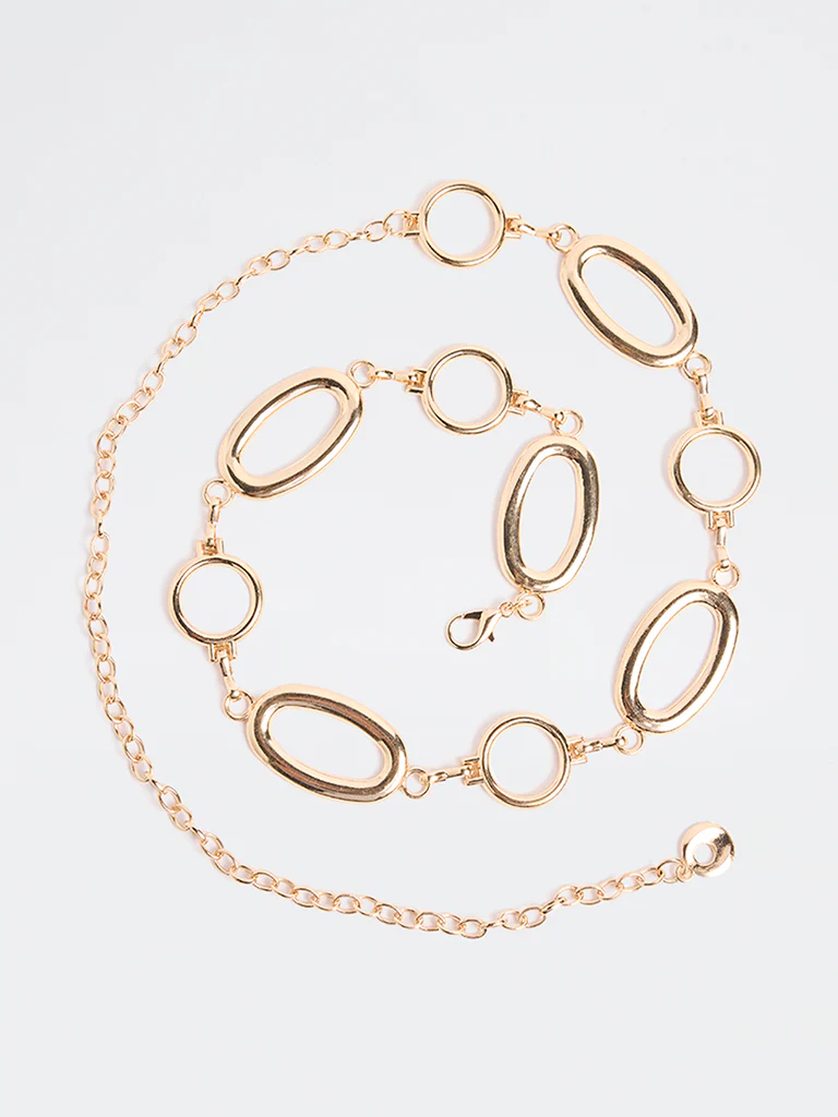 Westside Accessories Gold Molten Chain Belt - Image 2