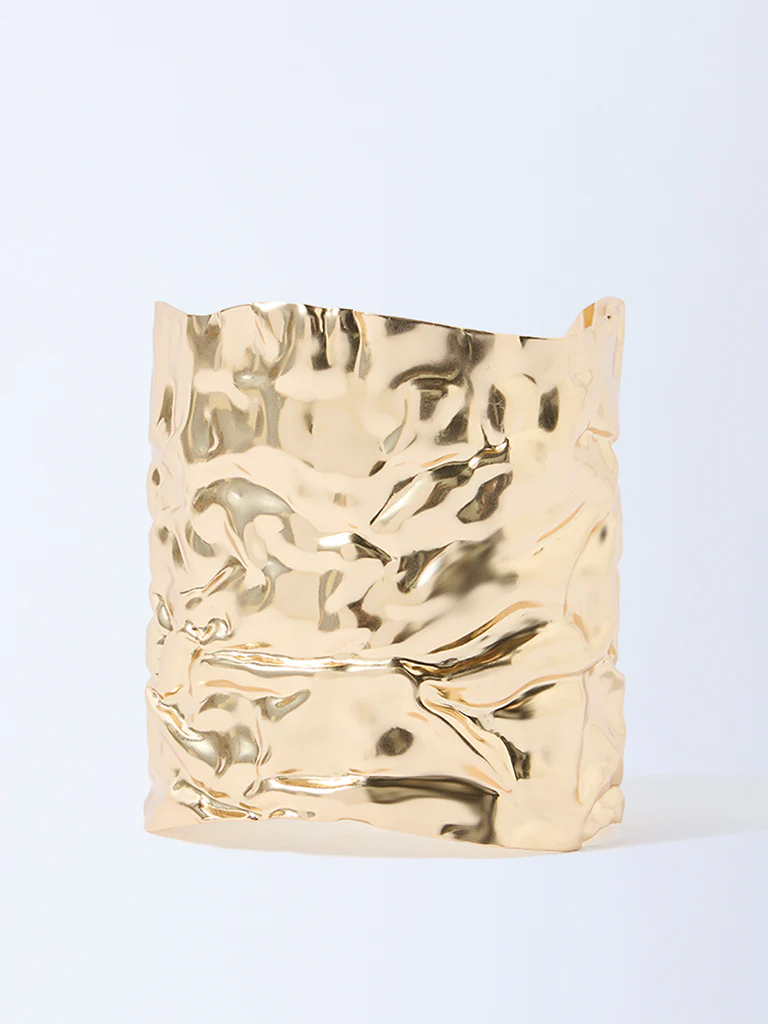 Westside Accessories Gold Molten Open Statement Cuff