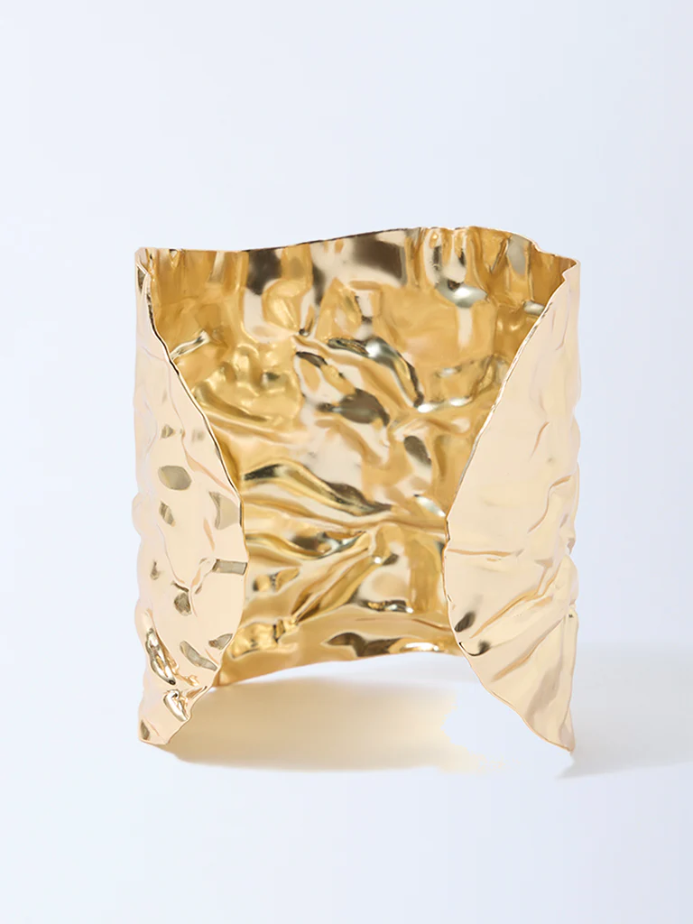 Westside Accessories Gold Molten Open Statement Cuff - Image 2