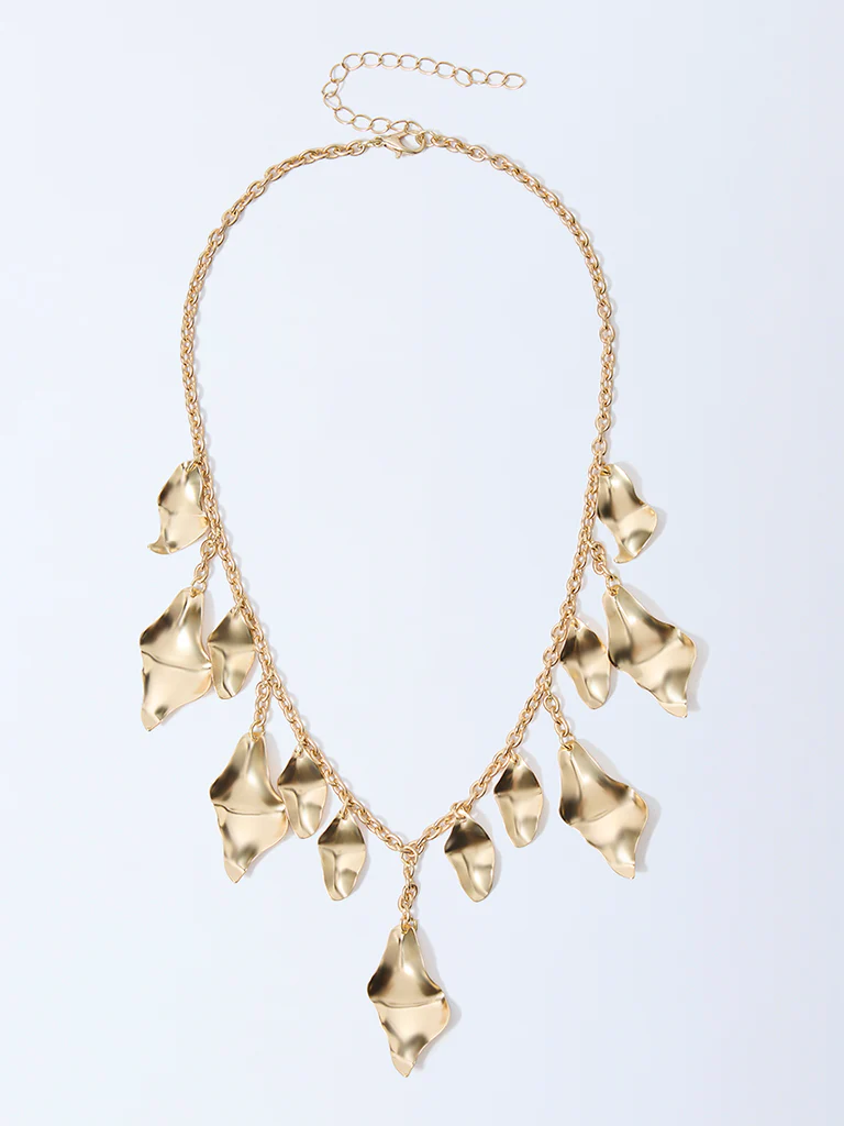Westside Accessories Gold Molten Statement Necklace