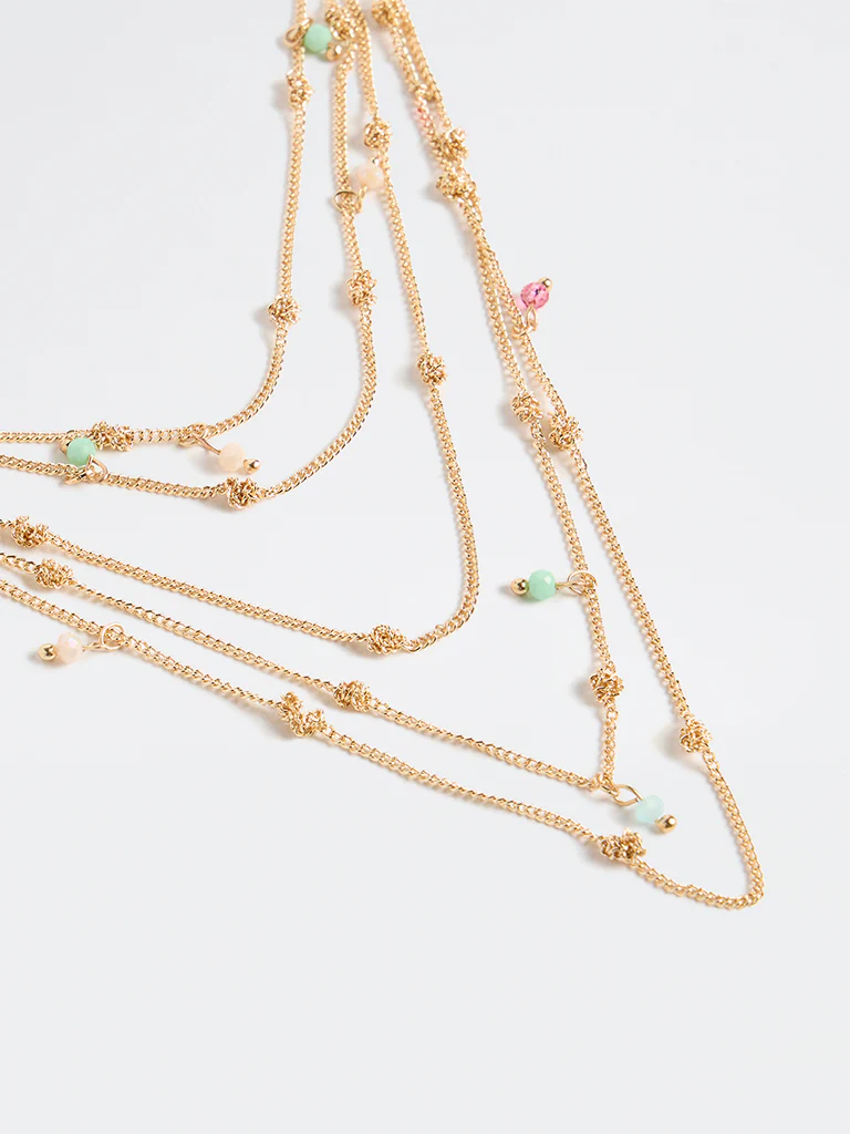 Westside Accessories Gold Multi-Layer Necklace - Image 3