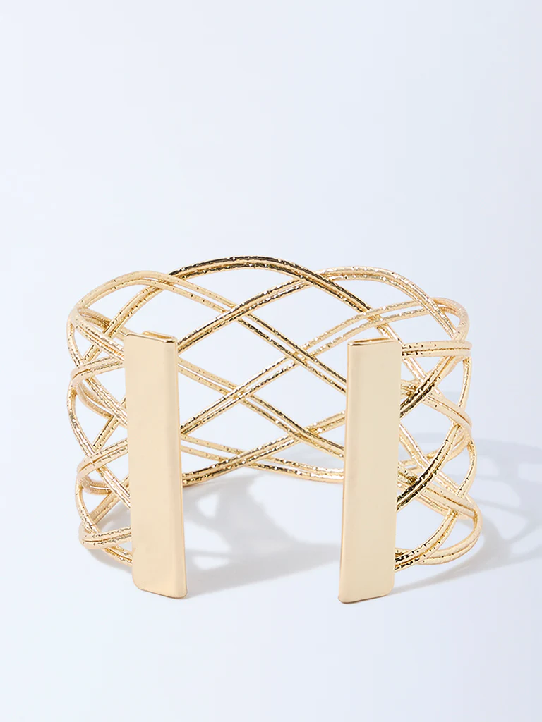 Westside Accessories Gold Open Statement Cuff - Image 2